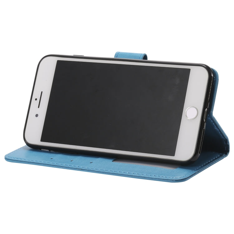 Totem Flower Embossed Horizontal Flip TPU + PU Leather Case with Holder & Card Slots & Wallet For iPhone 8 Plus / 7 Plus