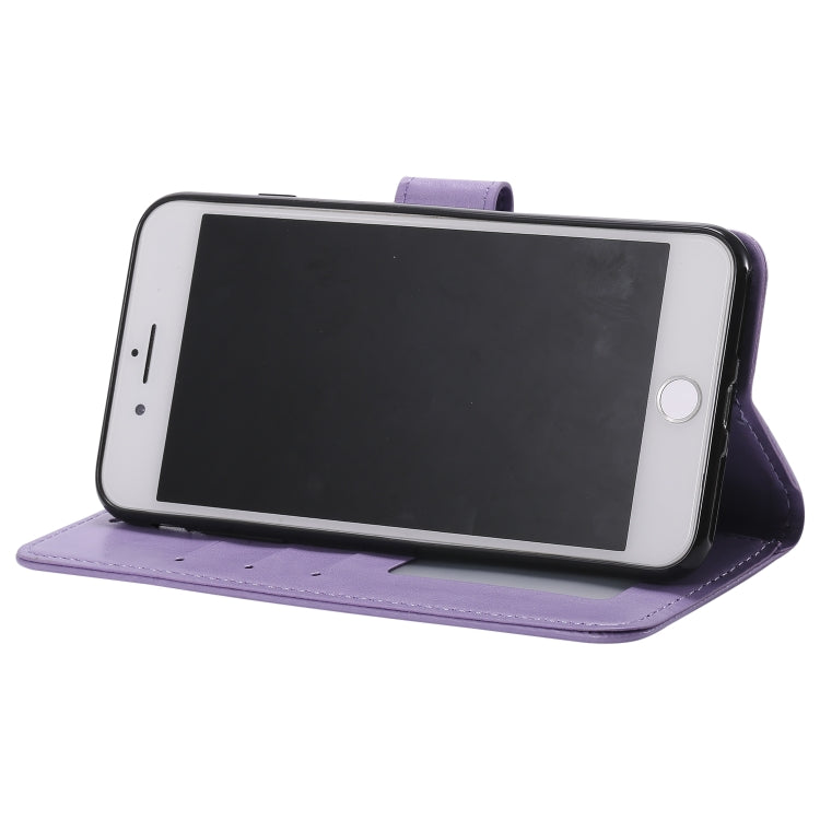 Totem Flower Embossed Horizontal Flip TPU + PU Leather Case with Holder & Card Slots & Wallet For iPhone 8 Plus / 7 Plus