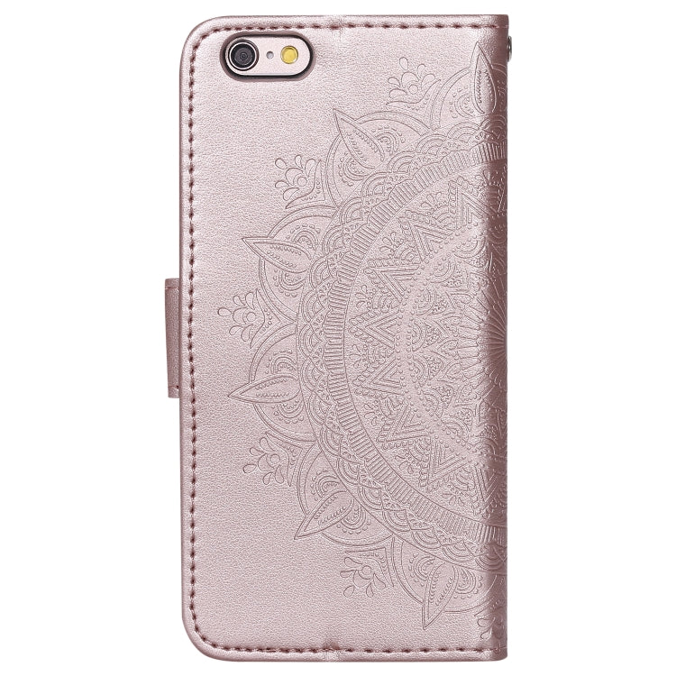 Totem Flower Embossed Horizontal Flip TPU + PU Leather Case with Holder & Card Slots & Wallet For iPhone 8 Plus / 7 Plus