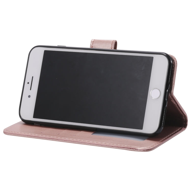 Totem Flower Embossed Horizontal Flip TPU + PU Leather Case with Holder & Card Slots & Wallet For iPhone 8 Plus / 7 Plus