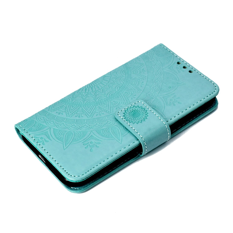 For iPhone X / XS Totem Flower Embossed Horizontal Flip TPU + PU Leather Case with Holder & Card Slots & Wallet