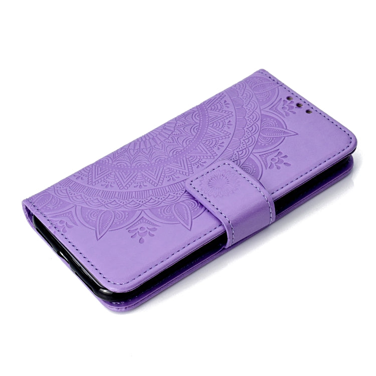 For iPhone X / XS Totem Flower Embossed Horizontal Flip TPU + PU Leather Case with Holder & Card Slots & Wallet
