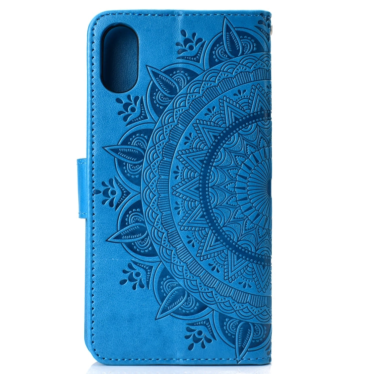 For iPhone XR Totem Flower Embossed Horizontal Flip TPU + PU Leather Case with Holder & Card Slots & Wallet