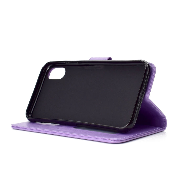 For iPhone XR Totem Flower Embossed Horizontal Flip TPU + PU Leather Case with Holder & Card Slots & Wallet