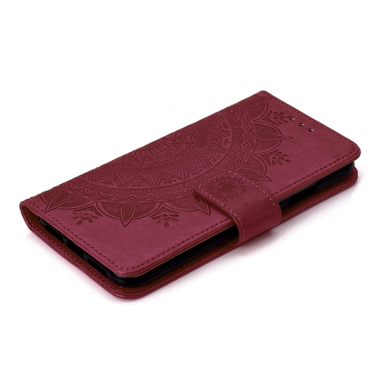 For iPhone XS Max Totem Flower Embossed Horizontal Flip TPU + PU Leather Case with Holder & Card Slots & Wallet