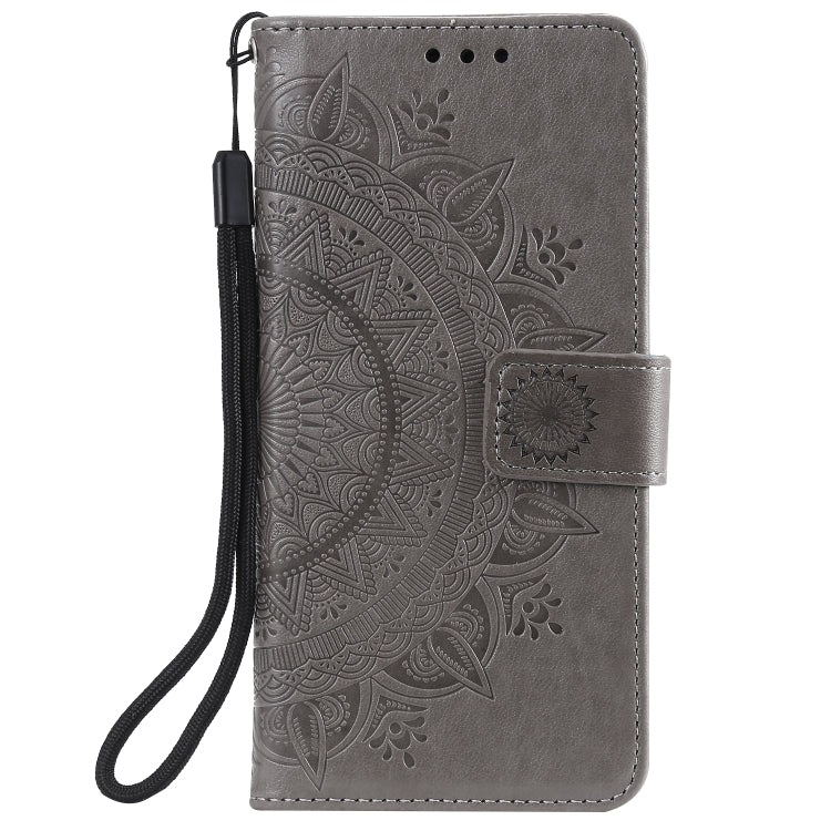 For iPhone 12 mini Totem Flower Embossed Horizontal Flip TPU + PU Leather Case with Holder & Card Slots & Wallet