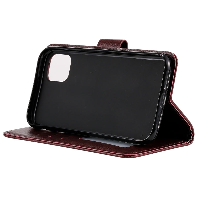 For iPhone 12 mini Totem Flower Embossed Horizontal Flip TPU + PU Leather Case with Holder & Card Slots & Wallet