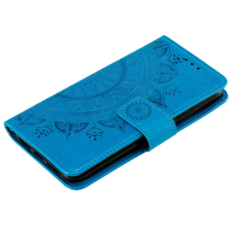 For iPhone 12 mini Totem Flower Embossed Horizontal Flip TPU + PU Leather Case with Holder & Card Slots & Wallet