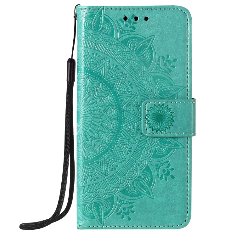 For iPhone 12 / 12 Pro Totem Flower Embossed Horizontal Flip TPU + PU Leather Case with Holder & Card Slots & Wallet