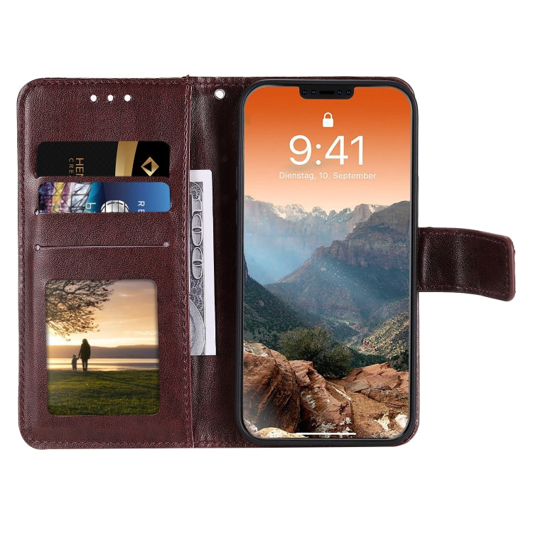 For iPhone 12 / 12 Pro Totem Flower Embossed Horizontal Flip TPU + PU Leather Case with Holder & Card Slots & Wallet
