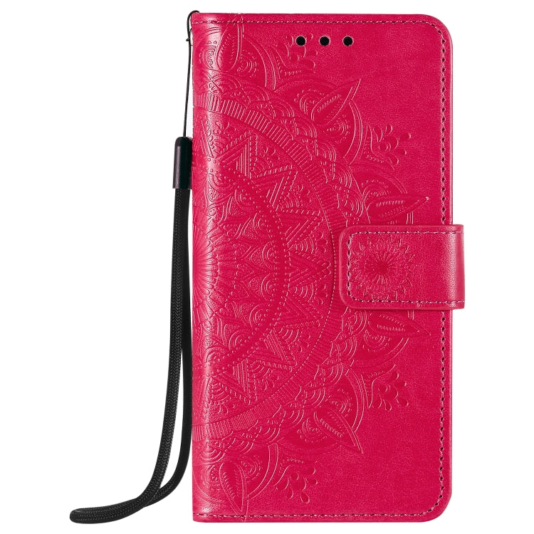 For iPhone 12 / 12 Pro Totem Flower Embossed Horizontal Flip TPU + PU Leather Case with Holder & Card Slots & Wallet