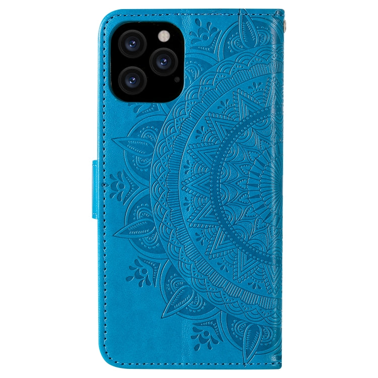 For iPhone 12 / 12 Pro Totem Flower Embossed Horizontal Flip TPU + PU Leather Case with Holder & Card Slots & Wallet
