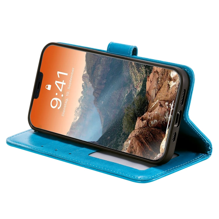 For iPhone 12 / 12 Pro Totem Flower Embossed Horizontal Flip TPU + PU Leather Case with Holder & Card Slots & Wallet