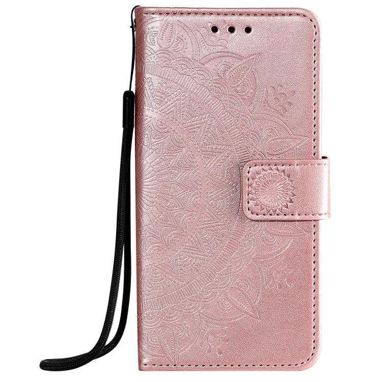 For iPhone 12 / 12 Pro Totem Flower Embossed Horizontal Flip TPU + PU Leather Case with Holder & Card Slots & Wallet