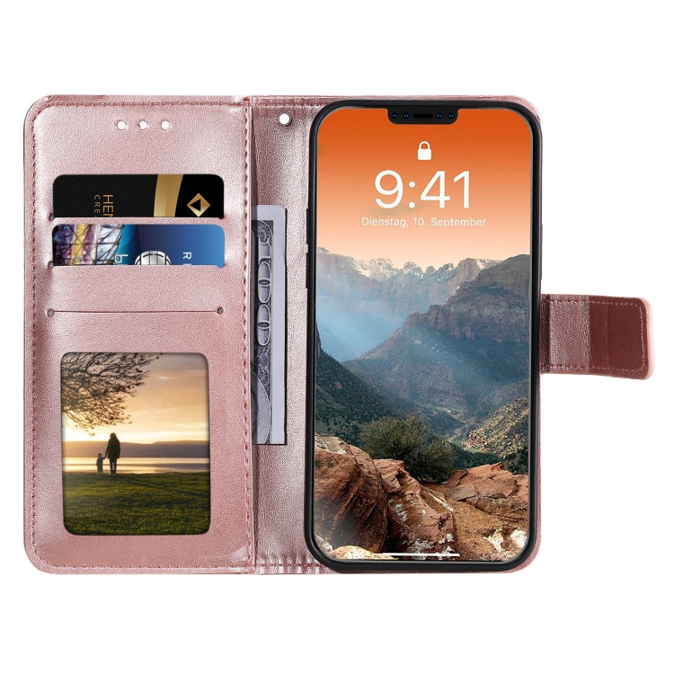For iPhone 12 / 12 Pro Totem Flower Embossed Horizontal Flip TPU + PU Leather Case with Holder & Card Slots & Wallet