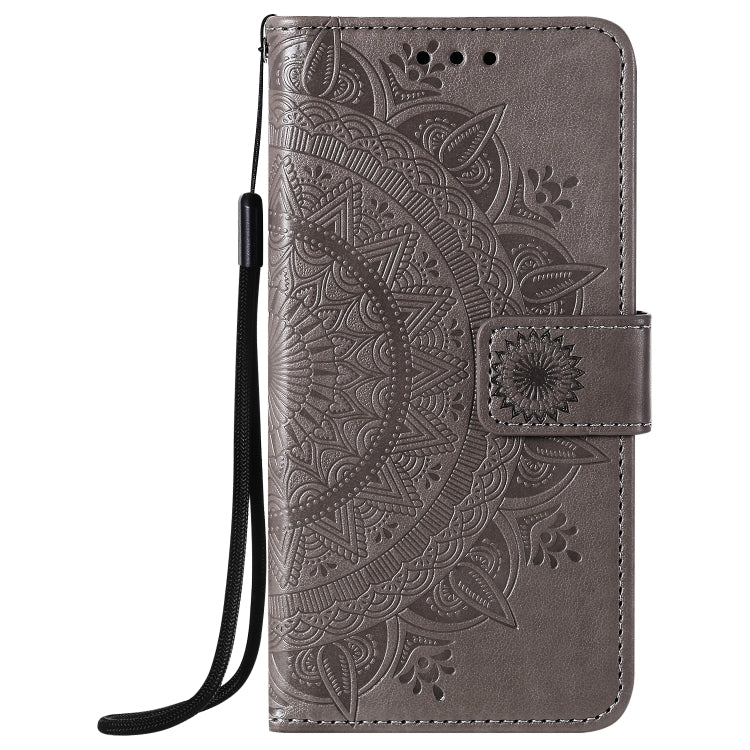 For iPhone 12 Pro Max Totem Flower Embossed Horizontal Flip TPU + PU Leather Case with Holder & Card Slots & Wallet