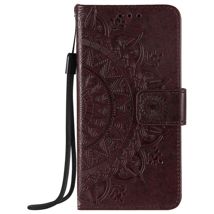 For iPhone 12 Pro Max Totem Flower Embossed Horizontal Flip TPU + PU Leather Case with Holder & Card Slots & Wallet