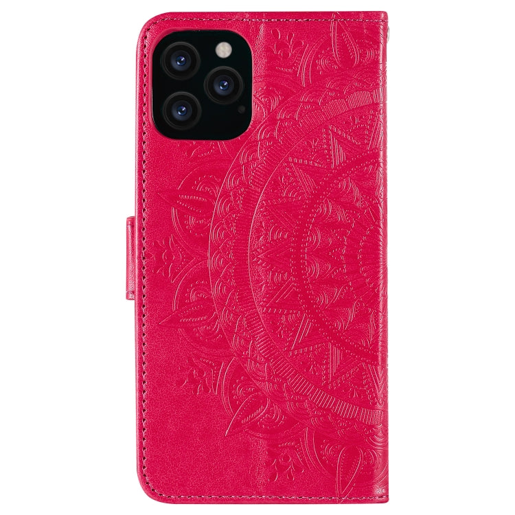 For iPhone 12 Pro Max Totem Flower Embossed Horizontal Flip TPU + PU Leather Case with Holder & Card Slots & Wallet