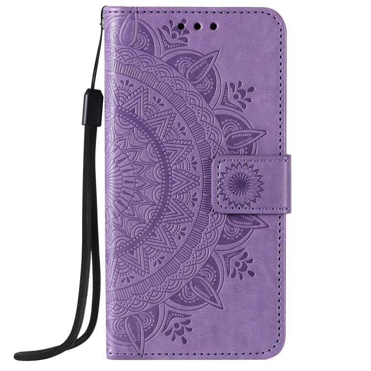 For iPhone 12 Pro Max Totem Flower Embossed Horizontal Flip TPU + PU Leather Case with Holder & Card Slots & Wallet