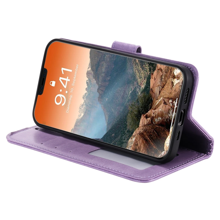 For iPhone 12 Pro Max Totem Flower Embossed Horizontal Flip TPU + PU Leather Case with Holder & Card Slots & Wallet