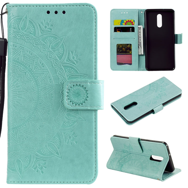 For LG Stylo 5 Totem Flower Embossed Horizontal Flip TPU + PU Leather Case with Holder & Card Slots & Wallet