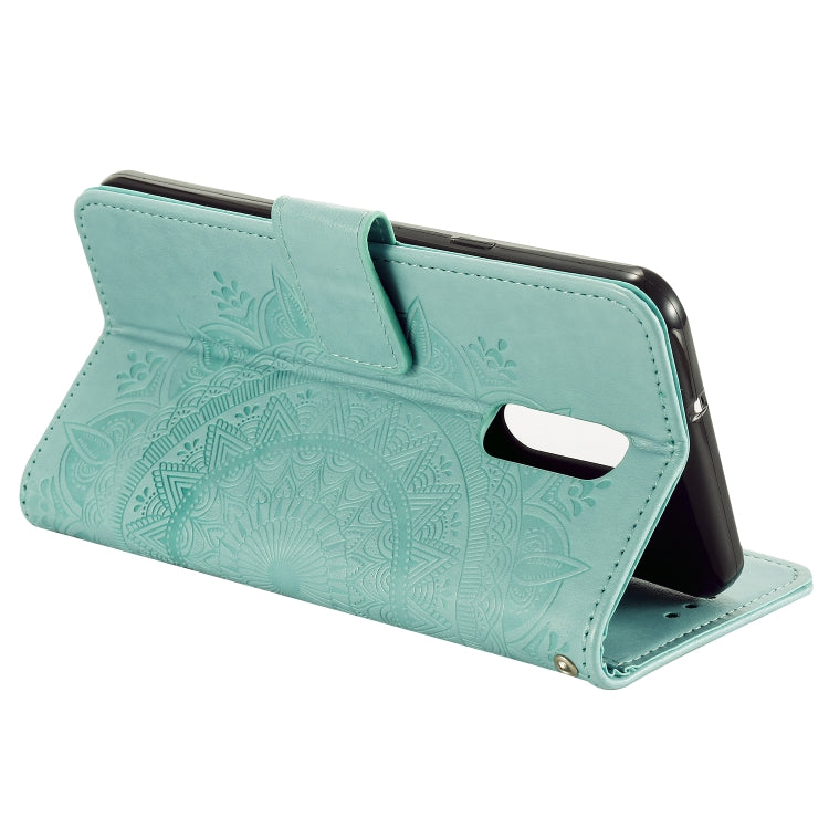 For LG Stylo 5 Totem Flower Embossed Horizontal Flip TPU + PU Leather Case with Holder & Card Slots & Wallet