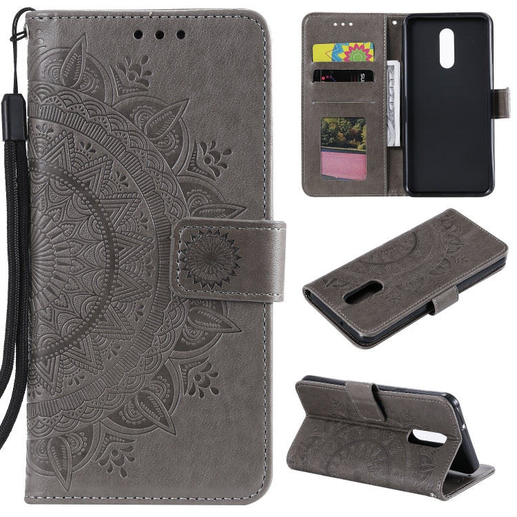 For LG Stylo 5 Totem Flower Embossed Horizontal Flip TPU + PU Leather Case with Holder & Card Slots & Wallet