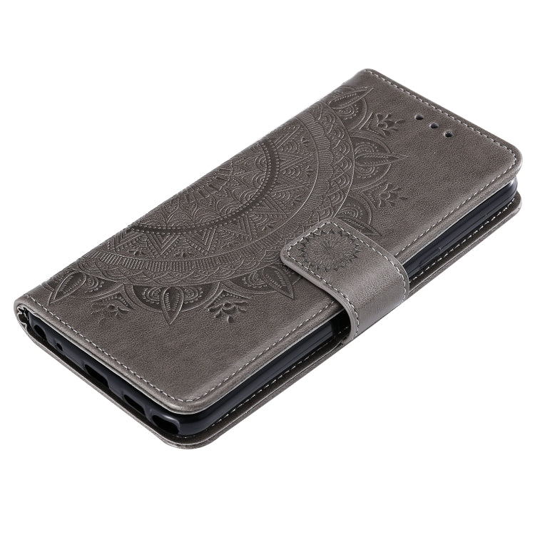 For LG Stylo 5 Totem Flower Embossed Horizontal Flip TPU + PU Leather Case with Holder & Card Slots & Wallet