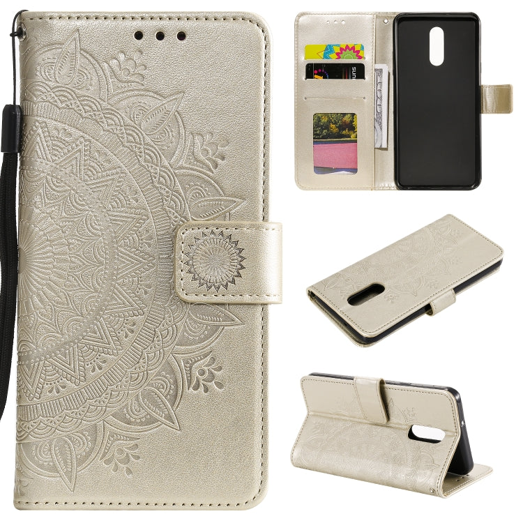 For LG Stylo 5 Totem Flower Embossed Horizontal Flip TPU + PU Leather Case with Holder & Card Slots & Wallet