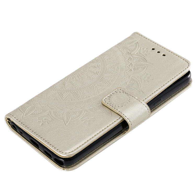 For LG Stylo 5 Totem Flower Embossed Horizontal Flip TPU + PU Leather Case with Holder & Card Slots & Wallet