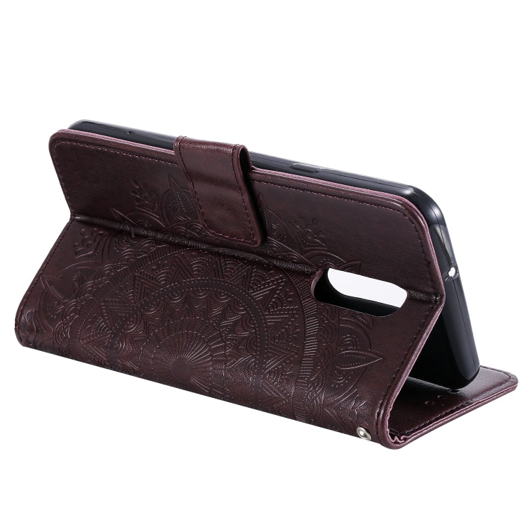 For LG Stylo 5 Totem Flower Embossed Horizontal Flip TPU + PU Leather Case with Holder & Card Slots & Wallet