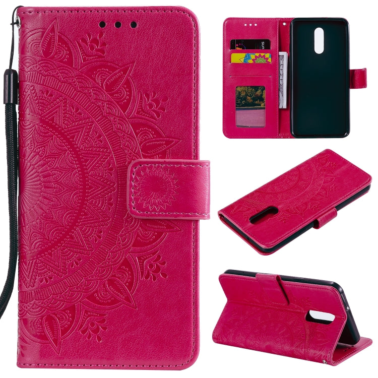 For LG Stylo 5 Totem Flower Embossed Horizontal Flip TPU + PU Leather Case with Holder & Card Slots & Wallet