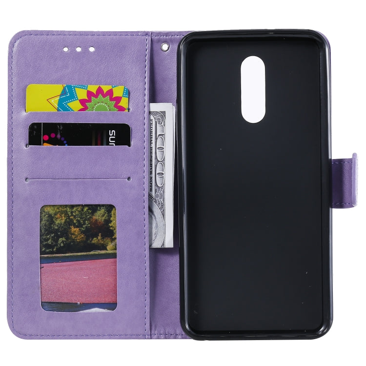 For LG Stylo 5 Totem Flower Embossed Horizontal Flip TPU + PU Leather Case with Holder & Card Slots & Wallet