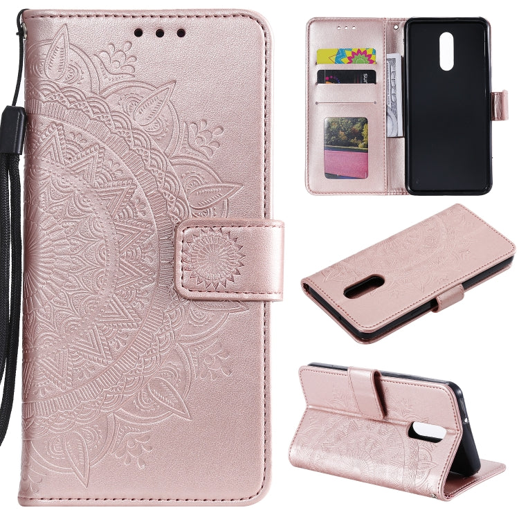 For LG Stylo 5 Totem Flower Embossed Horizontal Flip TPU + PU Leather Case with Holder & Card Slots & Wallet