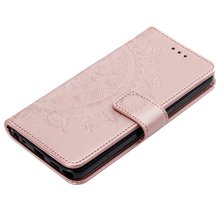 For LG Stylo 5 Totem Flower Embossed Horizontal Flip TPU + PU Leather Case with Holder & Card Slots & Wallet