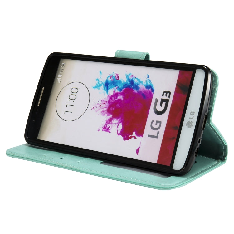 For LG G3 Totem Flower Embossed Horizontal Flip TPU + PU Leather Case with Holder & Card Slots & Wallet