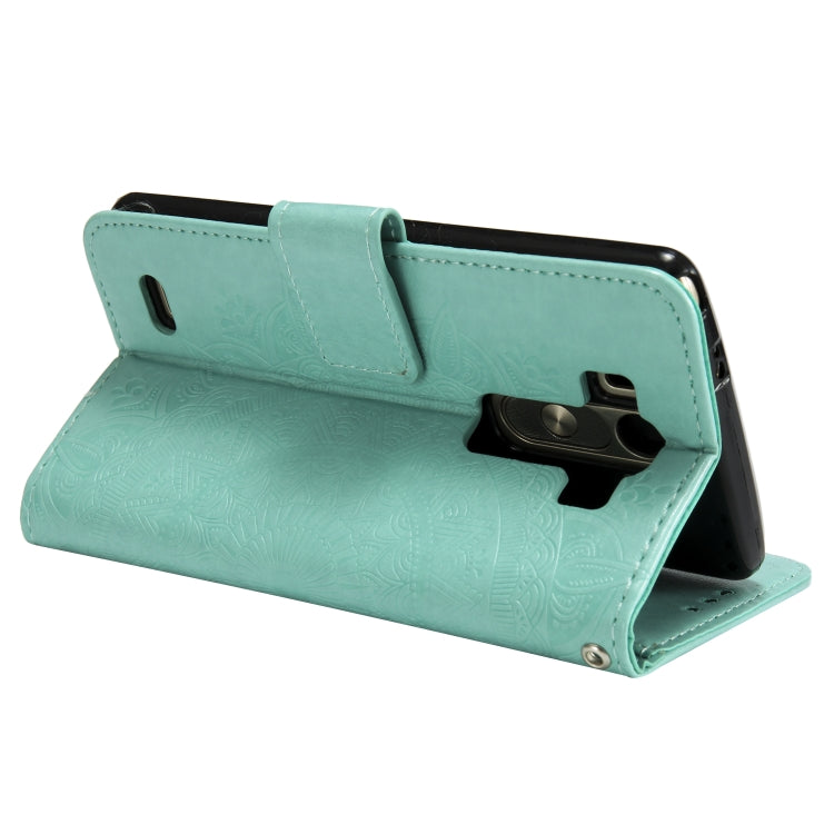 For LG G3 Totem Flower Embossed Horizontal Flip TPU + PU Leather Case with Holder & Card Slots & Wallet