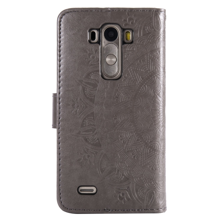 For LG G3 Totem Flower Embossed Horizontal Flip TPU + PU Leather Case with Holder & Card Slots & Wallet