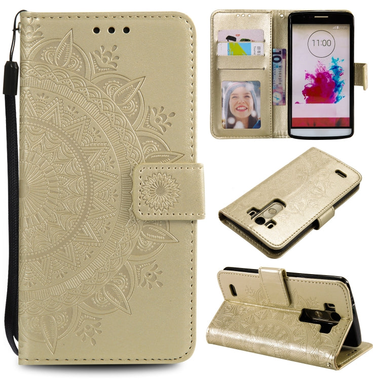 For LG G3 Totem Flower Embossed Horizontal Flip TPU + PU Leather Case with Holder & Card Slots & Wallet