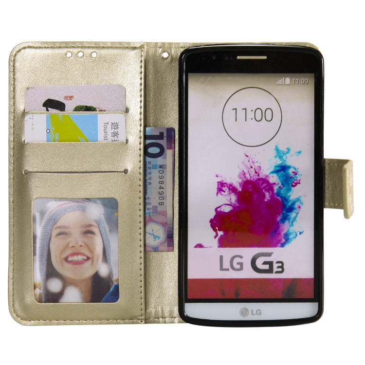 For LG G3 Totem Flower Embossed Horizontal Flip TPU + PU Leather Case with Holder & Card Slots & Wallet