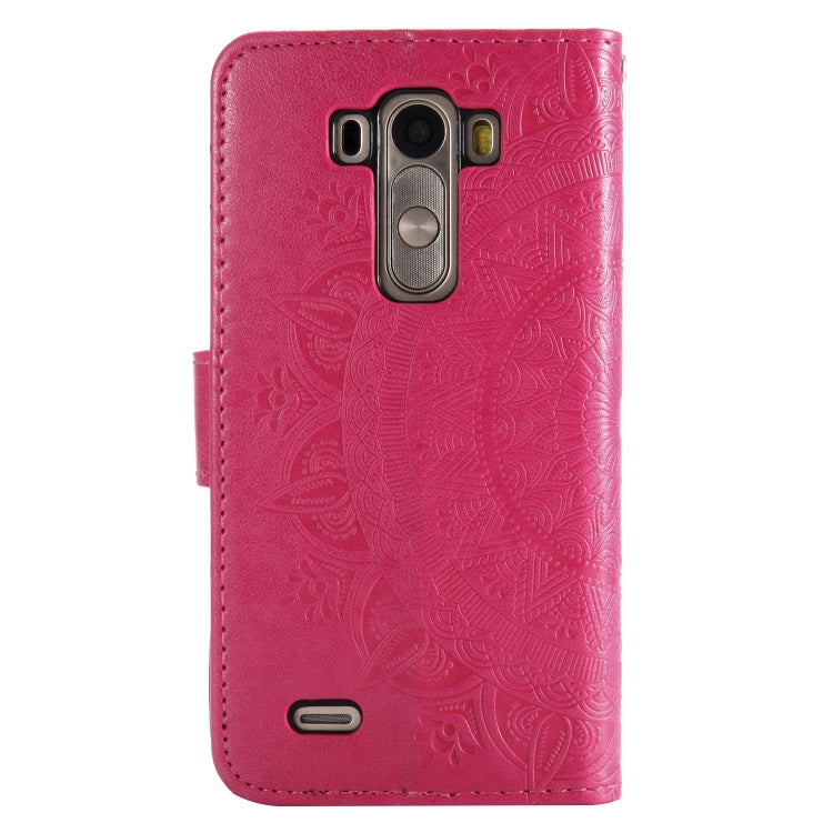 For LG G3 Totem Flower Embossed Horizontal Flip TPU + PU Leather Case with Holder & Card Slots & Wallet