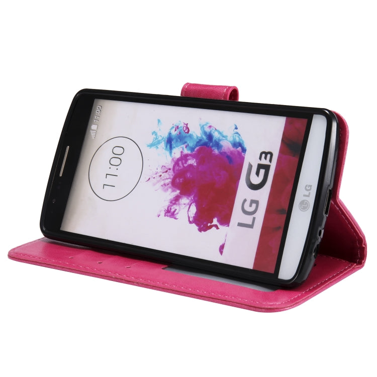 For LG G3 Totem Flower Embossed Horizontal Flip TPU + PU Leather Case with Holder & Card Slots & Wallet
