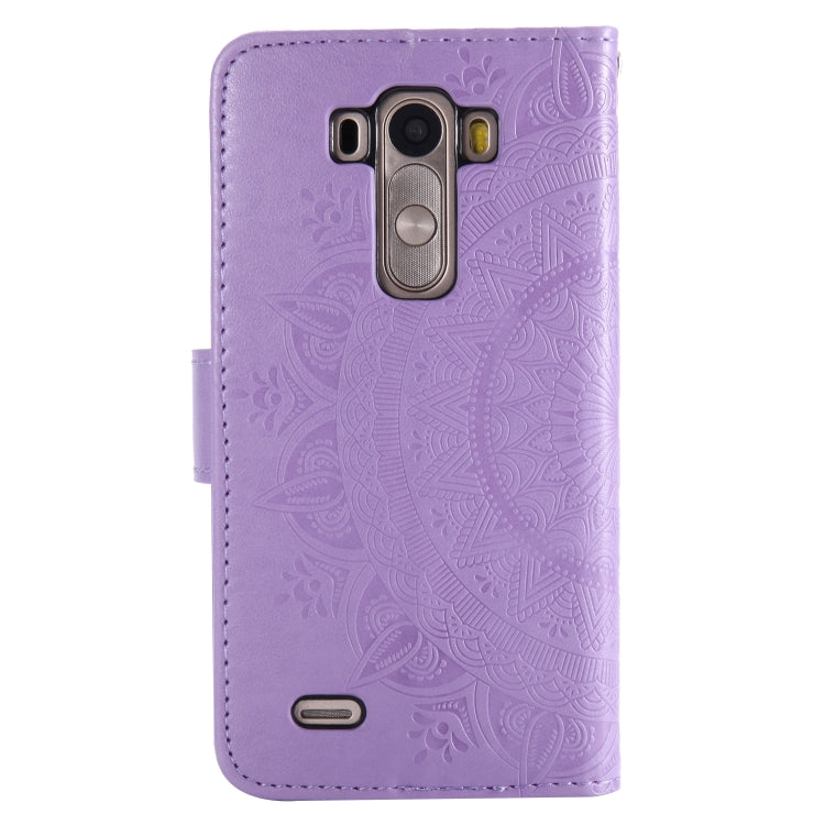 For LG G3 Totem Flower Embossed Horizontal Flip TPU + PU Leather Case with Holder & Card Slots & Wallet