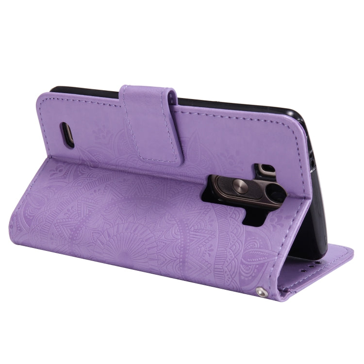 For LG G3 Totem Flower Embossed Horizontal Flip TPU + PU Leather Case with Holder & Card Slots & Wallet