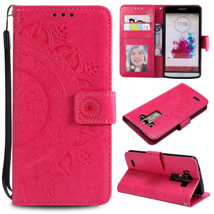 For LG G4 Totem Flower Embossed Horizontal Flip TPU + PU Leather Case with Holder & Card Slots & Wallet