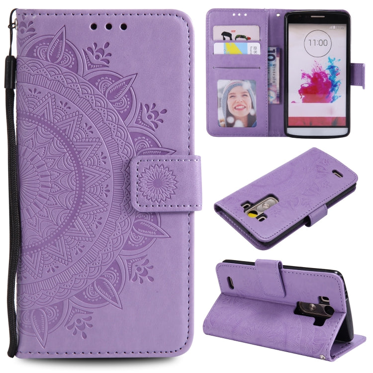 For LG G4 Totem Flower Embossed Horizontal Flip TPU + PU Leather Case with Holder & Card Slots & Wallet