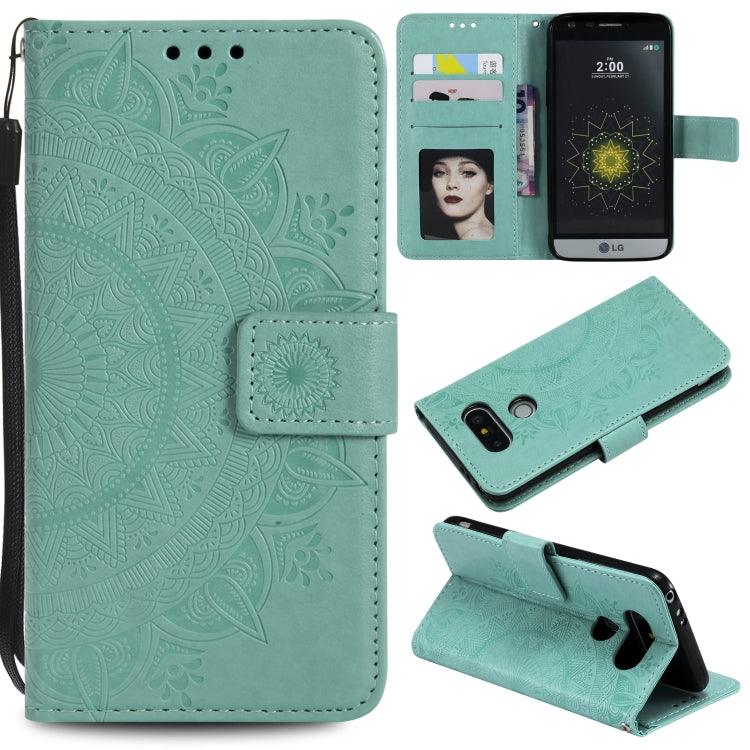For LG G5 Totem Flower Embossed Horizontal Flip TPU + PU Leather Case with Holder & Card Slots & Wallet