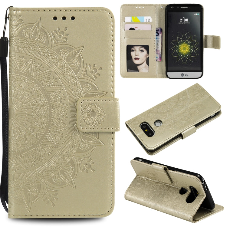 For LG G5 Totem Flower Embossed Horizontal Flip TPU + PU Leather Case with Holder & Card Slots & Wallet