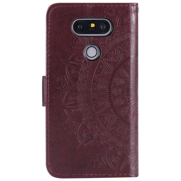 For LG G5 Totem Flower Embossed Horizontal Flip TPU + PU Leather Case with Holder & Card Slots & Wallet