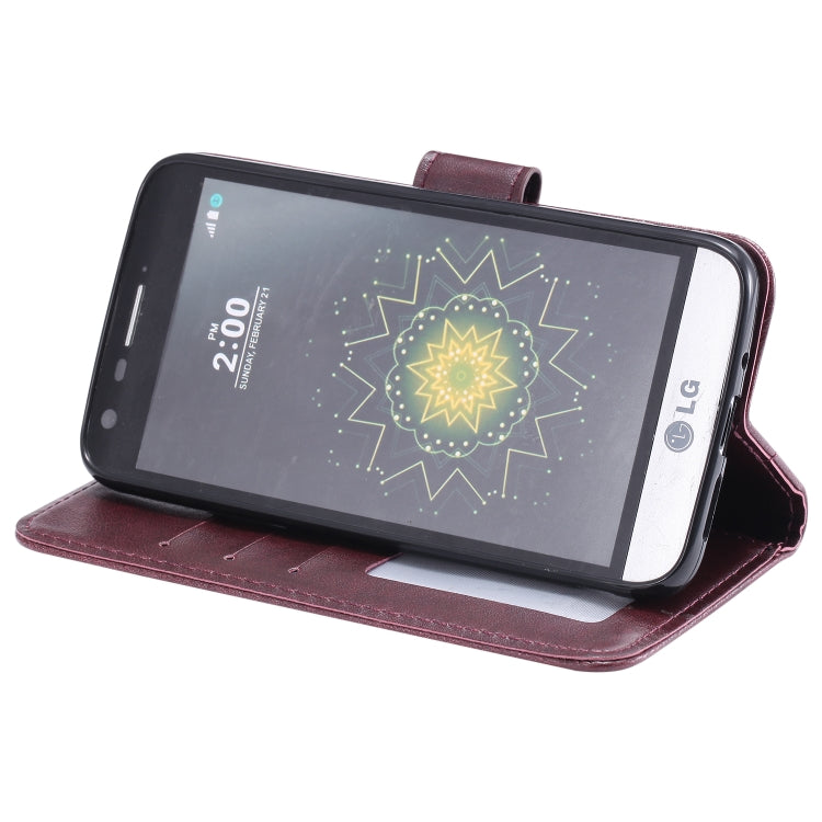 For LG G5 Totem Flower Embossed Horizontal Flip TPU + PU Leather Case with Holder & Card Slots & Wallet